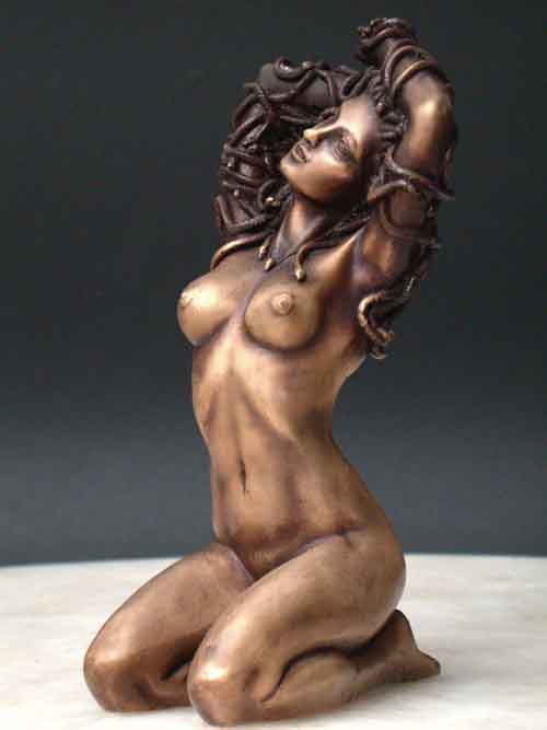 Medusa Female Bronze Sculpture